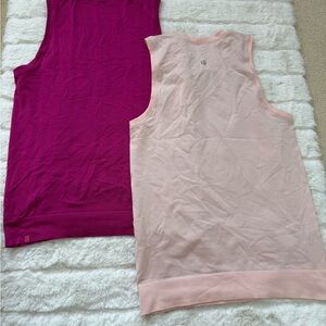 lululemon athletica Muscle Tees in Pink and Purple